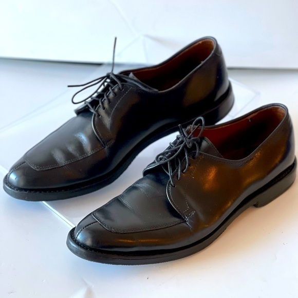 Allen Edmonds Men\'s Black Leather Oxford Lace Up Dress Shoes Delray, Sz 9A main image 6